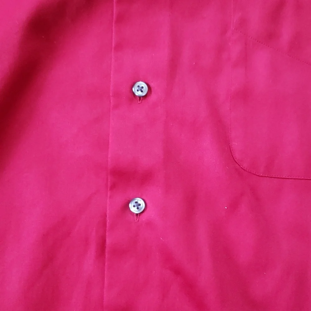 Red Long Sleeve Button Down - Picture 3 of 3